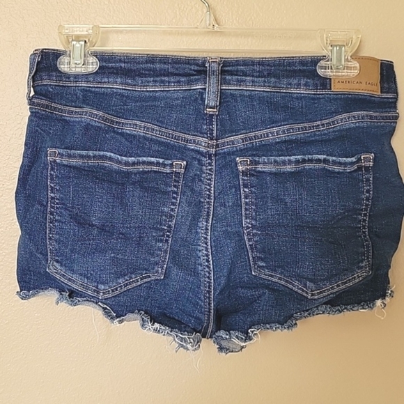 American Eagle High Rise Lace Up Front Shortie Shorts - Size 6 - Picture 5 of 8